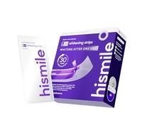 Hismile V34 Tiras blanqueadoras, tiras blanqueadoras de dientes, tiras blanqueadoras moradas, blanquean después de un uso* - 14 aplicaciones (28 tiras individuales)