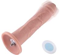 Hismith Consolador vibrador de 10.2 pulgadas con 3 velocidades + 4 modos con sistema KlicLok, circunferencia máxima de 6.4 pulgadas, serie increíble