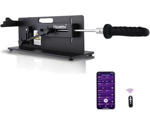 Hismith Table Top 2.0 - Máquina sexual premium con aplicación y mando a distancia/cable, control 3 en 1, máquina de ficker con bolsa portátil, máquina de amor con sistema KlicLok, Negro