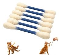 Hisopos gigantes de algodón para gatos con hierba gatera, colorido juguete gigante Q-Tip Kicker para gatos, alivia la ansiedad y el aburrimiento, accesorios de juego para gatos (azul)