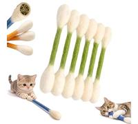 Hisopos gigantes de algodón para gatos con hierba gatera, paquete de 6 palitos masticables grandes para gatos de interior, aburrimiento, palos de juguete interactivos de fieltro, bonito ejercicio de