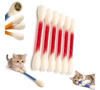 Hisopos gigantes de algodón para gatos con hierba gatera, paquete de 6 palitos masticables grandes para gatos de interior, aburrimiento, palos de juguete interactivos de fieltro, bonito ejercicio de