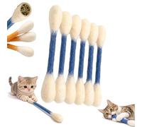 Hisopos gigantes de algodón para gatos con hierba gatera, paquete de 6 palitos masticables grandes para gatos de interior, aburrimiento, palos de juguete interactivos de fieltro, bonito ejercicio de