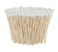 Hisopos largos de algodón 1000 unidades, bastoncillos de algodón extralargos, hisopos de algodón con palos de madera, hisopos de algodón para maquillaje, orejas, cuidado de mascotas, limpieza de