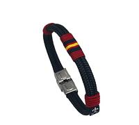Hispania Colors PULSERA NAUTILUS AZUL MARINO - REGALO PULSERA DE ESPAÑA (PEQUEÑA - Muñeca entre 16,5 y 17,5 cm, ROJO)
