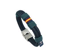 Hispania Colors Pulsera Nautilus con bandera de España - REGALO PULSERA DE ESPAÑA (Verde, 18)