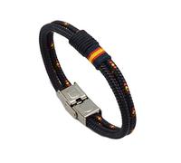 Hispania Colors Pulsera Nautilus Cordón náutico con bandera de España - Disponible en verde y azul (Azul marino, 20)