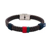 Hispania Colors - Pulsera Venecia Cordón Azul Verde y Rojo - Estilo Náutico - Cierre Inox - Hecha en España - Regalo - Talla L