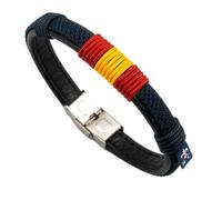 Hispania Colors PULSERA WAKE UP ESPAÑA AZUL MARINO - REGALO PULSERA DE ESPAÑA (PEQUEÑA - Muñecas entre 16,5 y 17,5 cm)