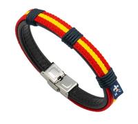 Hispania Colors PULSERA WAKE UP ESPAÑA - REGALO PULSERA DE ESPAÑA (PEQUEÑA - Muñecas entre 16,5 y 17,5 cm)