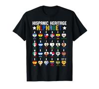 Hispanic Heritage Month Alphabet A to Z Bilingual Kids Camiseta