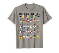 Hispanic Heritage Month Alphabet A to Z Bilingual Kids Camiseta