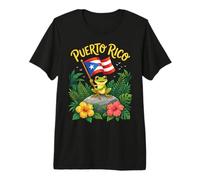 Hispanic Heritage Month Coqui Frog Puerto Rico Boricua Taino Camiseta Premium
