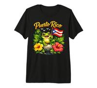 Hispanic Heritage Month Coqui Frog Puerto Rico Boricua Taino Camiseta Premium