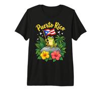 Hispanic Heritage Month Coqui Frog Puerto Rico Boricua Taino Camiseta Premium