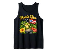 Hispanic Heritage Month Coqui Frog Puerto Rico Boricua Taino Camiseta sin Mangas