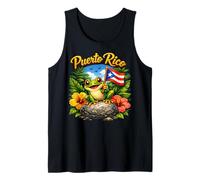 Hispanic Heritage Month Coqui Frog Puerto Rico Boricua Taino Camiseta sin Mangas