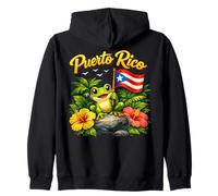 Hispanic Heritage Month Coqui Frog Puerto Rico Boricua Taino Sudadera con Capucha