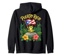 Hispanic Heritage Month Coqui Frog Puerto Rico Boricua Taino Sudadera con Capucha