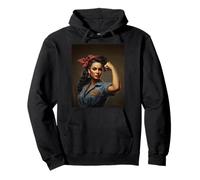 Hispanic Heritage Month Latina Rosie The Riveter Sudadera con Capucha