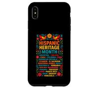 Hispanic Heritage Month Latino Flags Countries Kids Women Carcasa para iPhone XS MAX