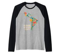 Hispanic Heritage Month Latino Flags Countries Kids Women me Camiseta Manga Raglan