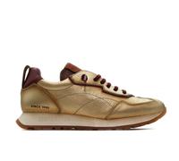 Hispanitas CHI254312 Zapatilla sneakers deportiva,de piel,casual,plantilla extraible,cordón elástico y de tela para señora