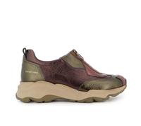 Hispanitas Deportivo piel metalizada cremallera mujer casual cuña rojo para: Mujer color: rojo talla: 40