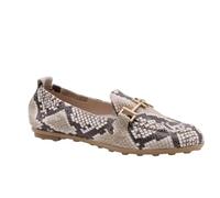 Hispanitas Mocasin Bombay Snake Taupe para Mujer