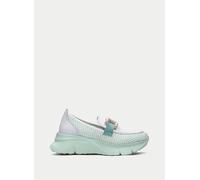 Hispanitas Mocasin Sport Hawai Blanco Aguamarina para Mujer