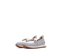 Hispanitas Mocasin Sport Kansas Blanco Plata para Mujer