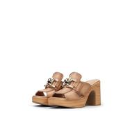 Hispanitas Sandalia Mule Africa Cámel para Mujer