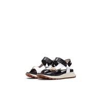 Hispanitas Sandalia Sport Maui Negro Blanco para Mujer