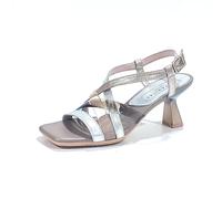 Hispanitas Sandalia Tacon Danielle Plata Oro para Mujer