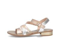 Hispanitas - Sandalias de piel,con tacón ancho,cierre de hebilla al tobillo,suela de goma,multicolor, para: Mujer color: ANTICO talla:37