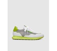 Hispanitas Zapatillas de mujer tipo running bajas en piel. Blanco 39