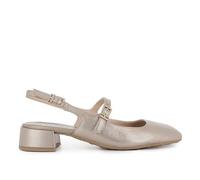Hispanitas Zapato Correa Tacon bajo Piel Mujer Dorada para: Mujer Color: Dorado Talla: 39
