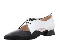 Hispanitas Zapato Plano Dali Blanco Negro para Mujer