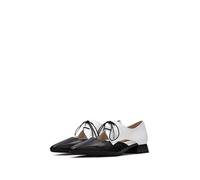 Hispanitas Zapato Plano Dali Blanco Negro para Mujer