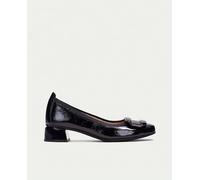 Hispanitas Zapatos de mujer Hispanitas bailarina de punta cuadrada y tacón bajo. Negro 37