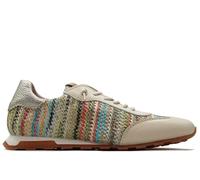 Hispanitas - Zapatos Deportivos,Sneakers de Piel con cordón elástico,cuña,Suela de Goma,Rejilla,Calado,Multicolor para: Mujer Color: Panna Talla:39