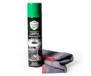 HISPANO CAR Limpia Salpicaderos Coche Efecto Mate | Aroma Pino | Limpiador Interior de Coche para Salpicadero, Puertas y Molduras | Acabado Natural Sin Grasa | 400 ml | Fabricado en España