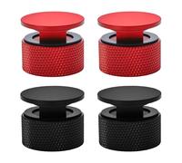 HiSpkNix 2 pares de cierres de casco de soldadura, piezas de repuesto de accesorios de cabeza de aluminio compatibles con campanas Pipeliner Pancake Sugar Scoop con arandela de silicona antideslizante