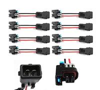 HiSport Inyector PnP Adaptadores Enchufes compatibles con LQ4 LQ9 4.8 5.3 6.0 Inyectores en LS1 LT1 EV1 Cableado Conectores 8pcs