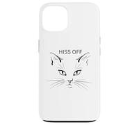 Hiss Off Cat Divertidos Gatos sarcásticos Amantes de los Gatos. Carcasa para iPhone 13