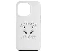 Hiss Off Cat Divertidos Gatos sarcásticos Amantes de los Gatos. Carcasa para iPhone 13 Pro