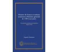 Histoire de France et notions sommaires d'histoire générale de 1789 à nos jours: Les grandes puissance européenes depuis 1815