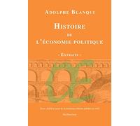 Histoire de l'économie politique en Europe des anciens jusqu'à nos jours: Extraits