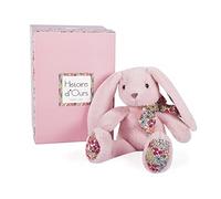 Histoire d'ours - Conejito de Peluche - Amigos de Peluche - Caja de Regalo - Rosa Suave - 25 cm - Idea de Regalo de cumpleaños para niñas y niños - HO3121