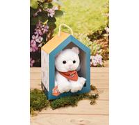 Histoire d'OURS - Peluche de gato blanco SPA - 16 cm - Peluche de peluche de gato muy suave para adoptar con bonita caja - Asociación SPA - Idea de regalo solidario para niños y adultos